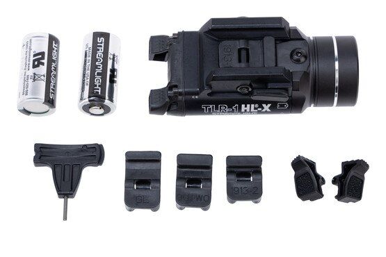 The TLR HL-X features interchangeable rails and activation levers.